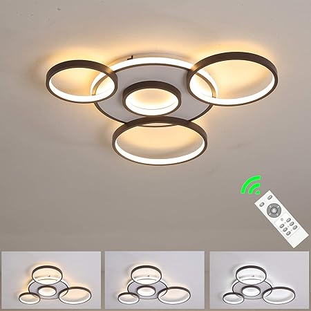 N/ A Diseño de Anillo de luz de Techo LED en Aluminio, Moderna y