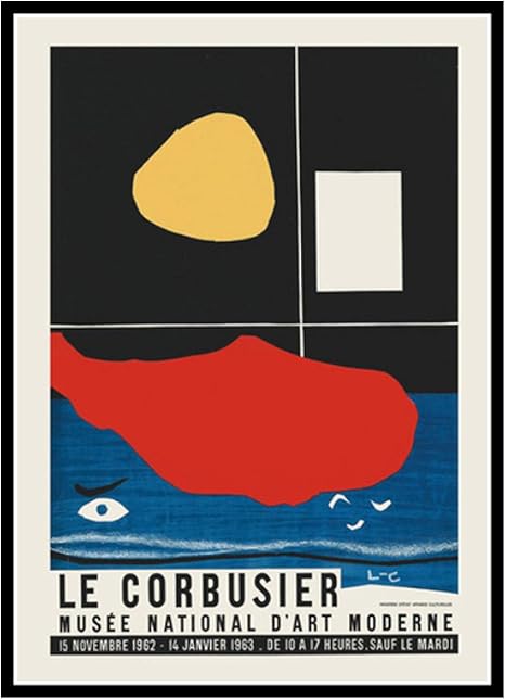 Amazon Swarouskll ルコルビュジエ絵画1954フレンチキュービズムスタイルアートポスター 絵画リビングルーム家の装飾 50x70cmフレームなし1pcs アートフレーム ポスター オンライン通販