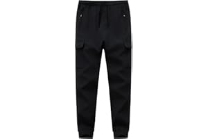 WALTZON Boys Girls Snow Pants Waterproof Fleece Lined Ski Pants Kids Winter Hiking Pants