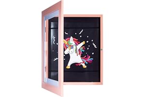 Kids Art Frames A4 Front Opening Changeable Artwork Picture Frame, 8.5x11 Display Storage for Drawings, 3D Pictures, Crafts, 