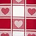 DII Valentine's Day Table Top Collection, Table Runner, 14x72, Checkered Heart