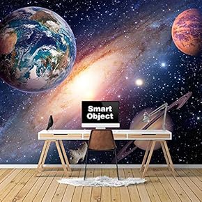 Wall Murals for Bedroom Great Universe Giant Planets Removable Wallpaper Peel and Stick Wall Stickers - 66x96 inches