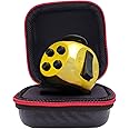 PILPOC theFube Fidget Cube, 6-Sided Stress Relief & Focus Toy for Adults & Kids, Boosts Concentration, Mindfulness Aid, Silent & Audible Modes, Includes Carry Case for Portability (Midnight Aurum)