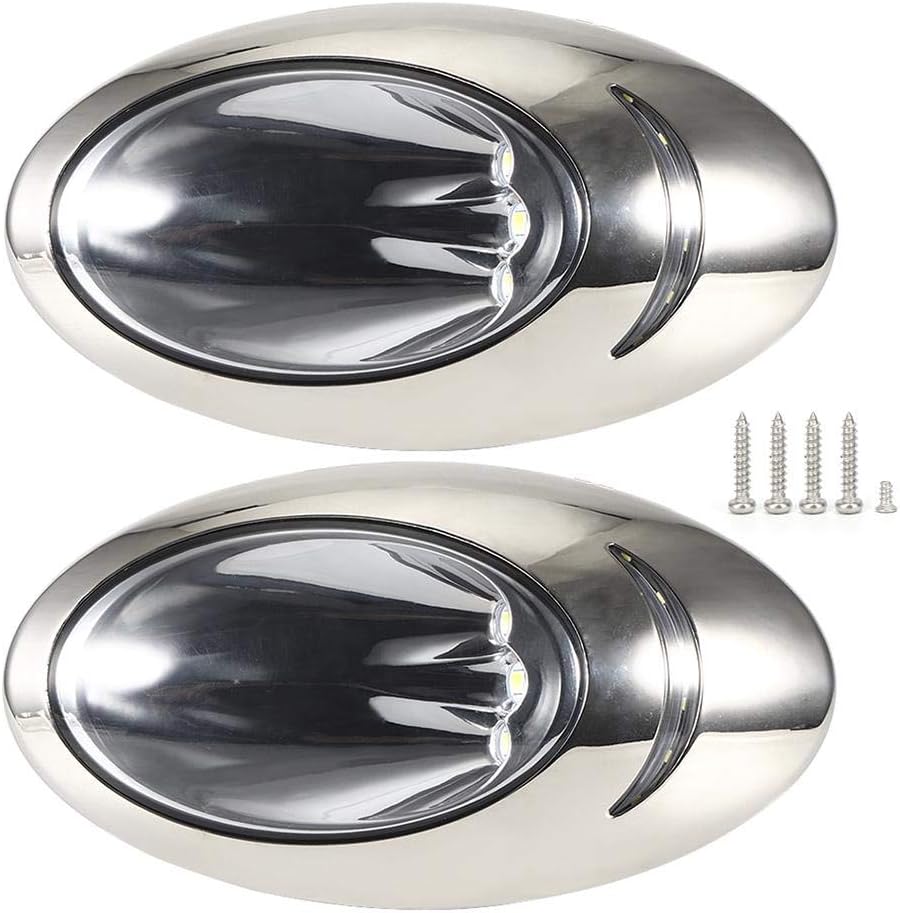 Boat LED Light 2pcs 6300K IP66 Waterproof Marine Boat Navigational Side