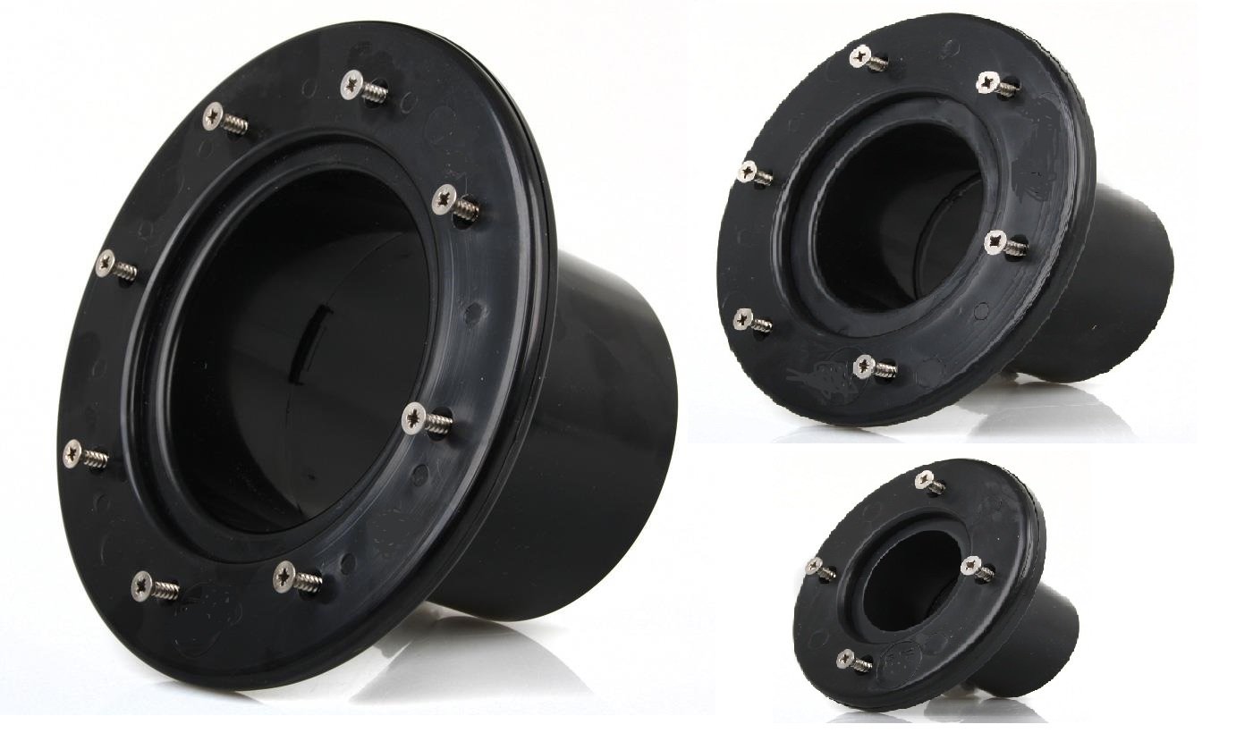 AquaForte Extra heavy and large tank/foil feed-through, 160 mm, black