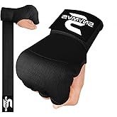 SAWANS Boxing Hand Wraps Inner Gloves for Hand Protection Long Wrist Straps Elasticated, Padded Martial Arts Combat Gloves Punching Bag Training Gel Mitts Muay Thai MMA