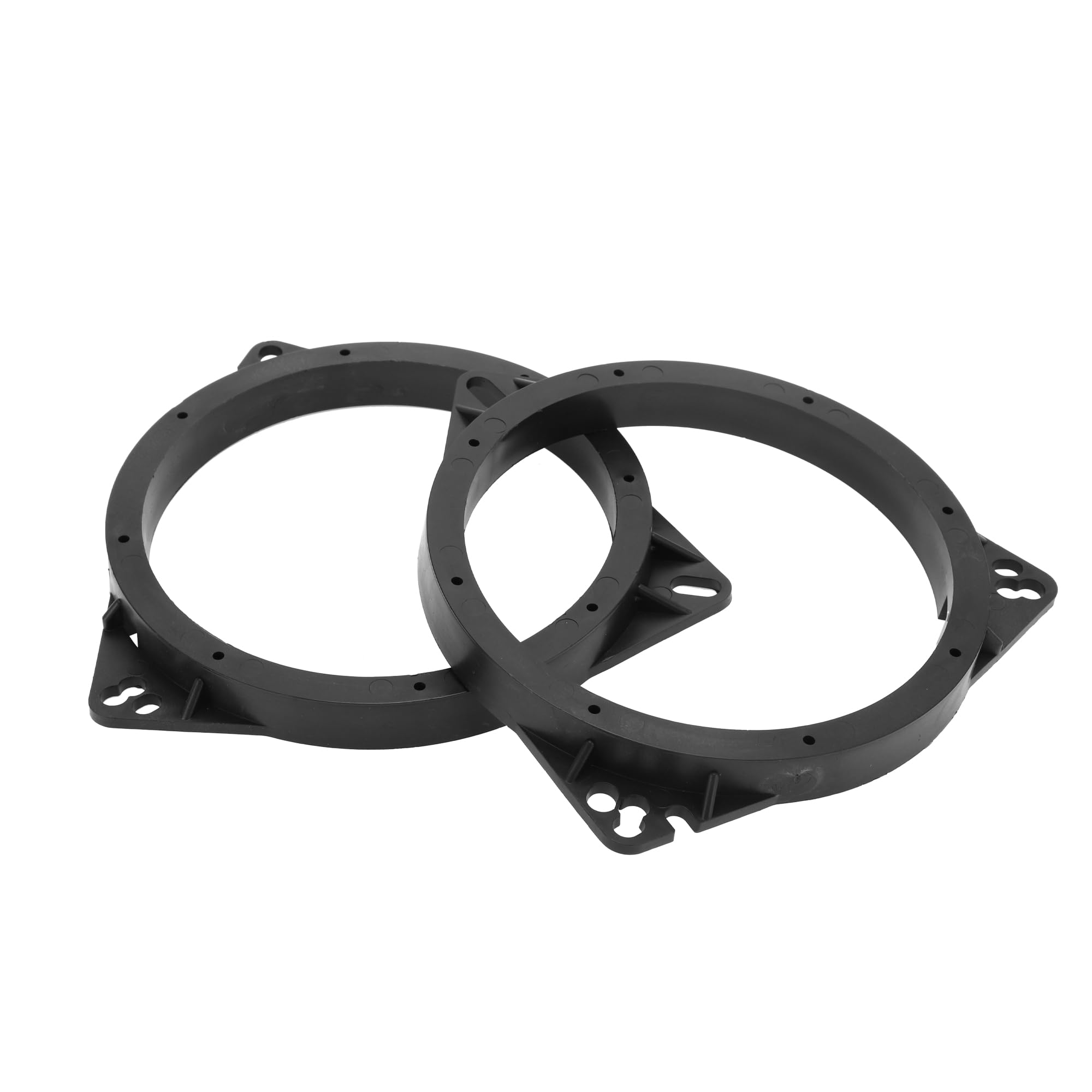 INFINAUTO Speaker Spacer Ring Tweeter Speaker Spacer Adapter Front Rear for 6.5inch for Renault Trafic 2015-onwards ABS Black Waterproof