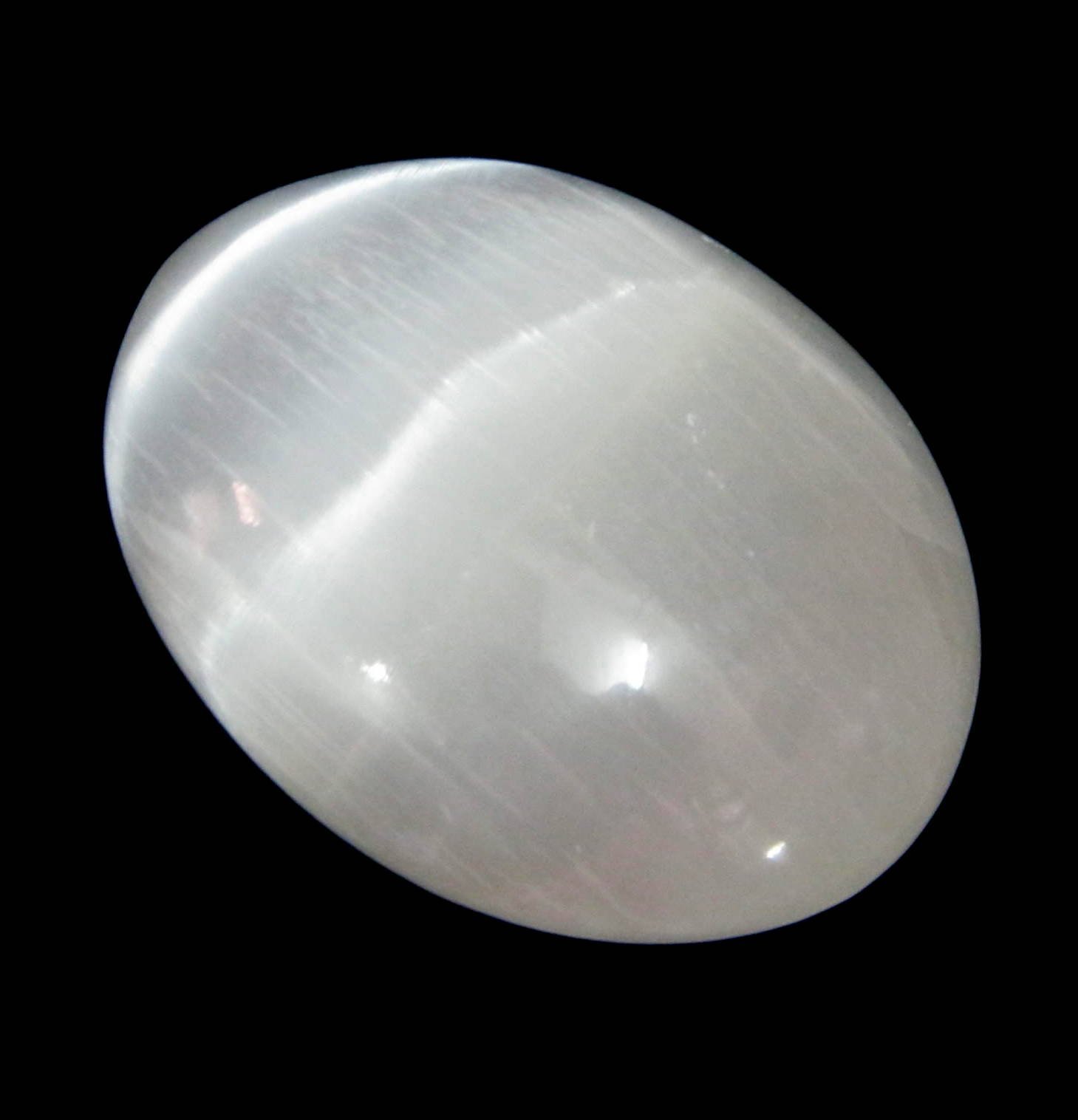 crystalmiracle Selenite Oval Gemstone Crystal Healing Feng Shui Reiki Gift Positive Energy Wellness Metaphysical Handcrafted Peace Meditation