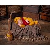 Lgvhydh Newborn Baby Photography Props Outfits Cute Bear Hat Romper Set Infant Baby Boy Girl Photoshoot Props Costume ﻿