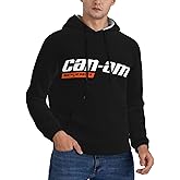 PBFDCPA Can and am Men'S Casual Pullover And Long Sleeve Hoodie With Hat Pocket Shirt Black