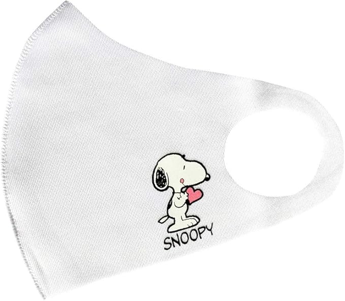 Amazon Co Jp 洗えるマスク スヌーピー Snoopy Peanut レディース キッズ 用 ホワイト 服 ファッション小物