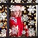 Snowflake Window Clings for Glass Windows Christmas Decorations, White Snowflakes Window Decals Reusable, Winter Snowflake Decals Window Cling, Snow Christmas Decor Gift for Kids [10 Sheets, 200+pcs]