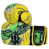 Hawk Boxing Gloves for Men & Women Pro Kickboxing Gloves Sparring Heavy Bag Training Gloves Mitts MMA Muay Thai Kick Boxing