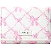 Sunwel Fashion Girls Cute Ballet Slippers Print Coquette Bow Wallet Small Wallet Card Holder ID Window for Women
