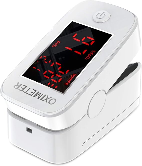 Finger Pulse Oximeter with LED Display,Heart Rate Monitor for Home and