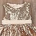 yannzi Toddler Baby Girls Sequin Tutu Dress Princess Party Wedding Lace Backless Bowknot Skirt Sundress (Champagne, 12-18 Months)