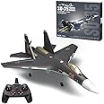 LOCHE Remote Control Helicopter, SU35 2.4G RC 4CH RC Aircraft Fighter Model, RC Helicopter Electric Plane Model Toy Gift for Kids & Adults - RTF Version