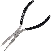 ENGINEER PZ-01 E-Ring Pliers, Magnetized Tips, 150mm, Made in Japan | Removes &amp; Inserts E-Type Retaining Rings (3-4mm), Magnetized Jaw Tips for Quick, Firm Hold, Stainless Steel, RoHS Compliant