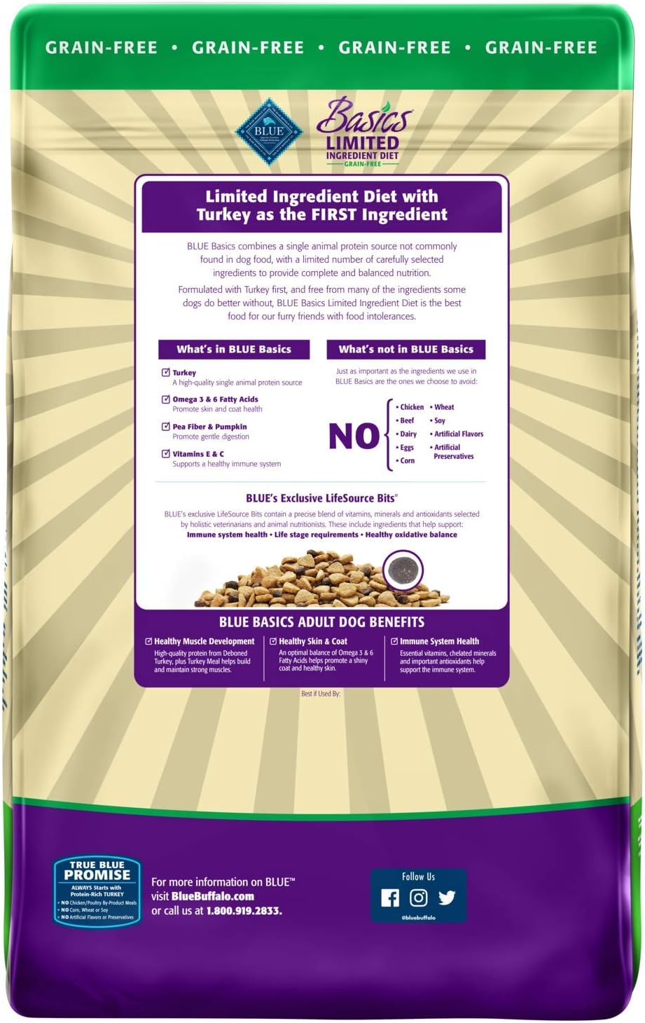 blue diamond basics dog food