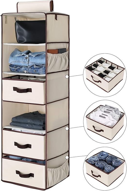 Amazon Com Storageworks 6 Shelf Hanging Closet Organizer