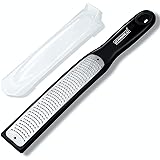 Raniaco Zester Stainless Steel Grater, Long Ergonomic Handle Cheese, Lemon, Ginger & Potato Zester with Plastic Cover…