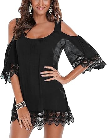 off the shoulder bathing suit cover ups