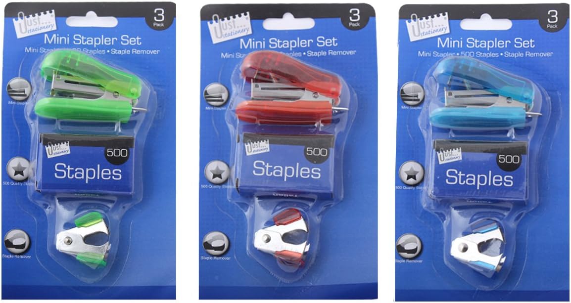 Just Stationery Mini Stapler Set Amazon.co.uk Office Products