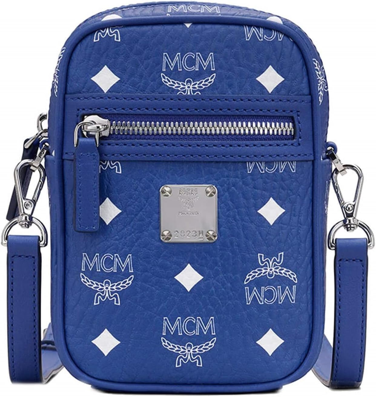 MCM Worldwide Mini Crossbody Blue Camera Leather Bag Buy Online at