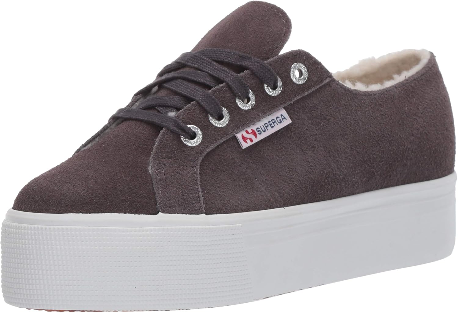 superga fur lined sneakers