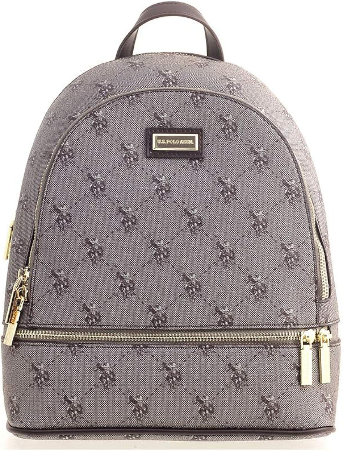 US PoloRucksack Assn für Damen Hampton Printed PU (Braun/Cream