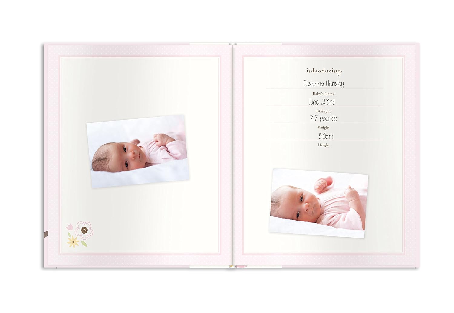Lil Peach Birdie Baby Five Year Memory Book Photo Journal, Cherish Every Precious Moment of Your Babys First Years, Perfect Baby Shower Gift, Pink : Baby Photo Journals : Baby