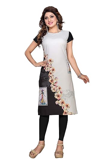 Crepe Straight Kurtis for Women's