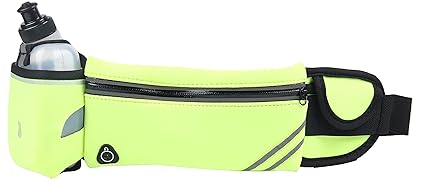 LY4U Verstellbarer Laufgürtel mit Einer Trinkflasche ideal für Fitness, Training, Laufen, Joggen, Laufen, Radfahren, Wandern 