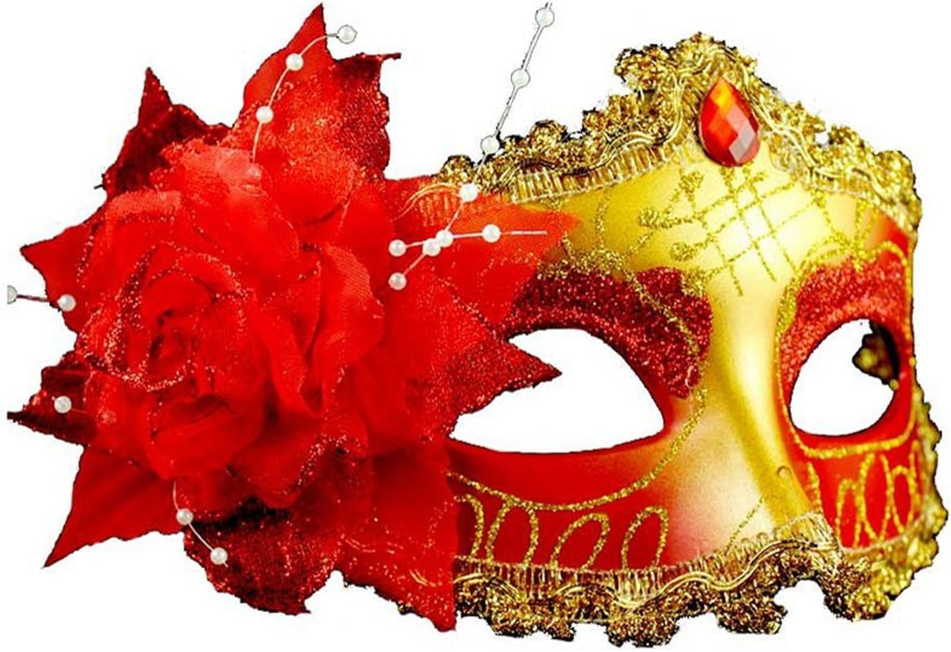 Venetian Style Masquerade Mask Mardi Gras Mask for Women Handmade Venetian Party Prom Ball