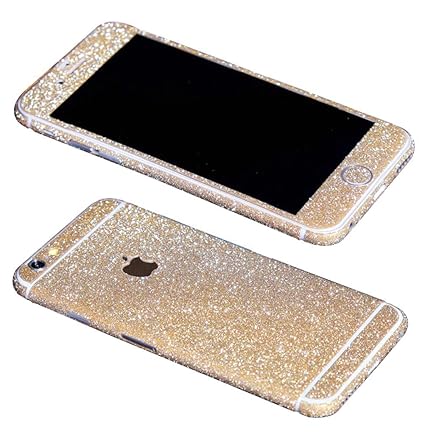 Vada-Tec® iPhone 6 6s DIAMOND Skin Glitzerfolie Schutzfolie funkelnd - Crystal Champagne (Champagner)