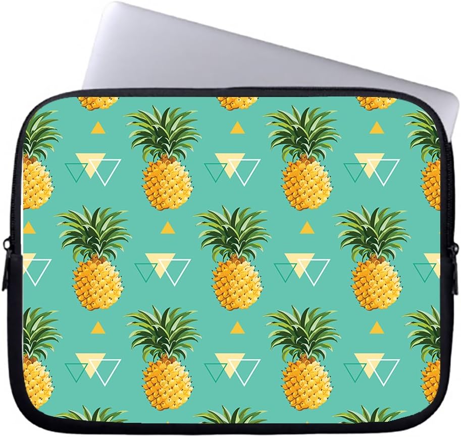Neafts Tropical Pineapple Pattern Waterproof Neoprene Soft Sleeve Case for MacBook 12 Inch & MacBook Air 11.6 Inch and Laptop up to 12