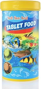 Premium Tropical Fish Food - Stick On Tablets 4.58oz 250ml - Sticks On Aquarium Glass for Fun with All Types of Fish! - Pellet Fish Food- Compare to Sera O-Nip!
