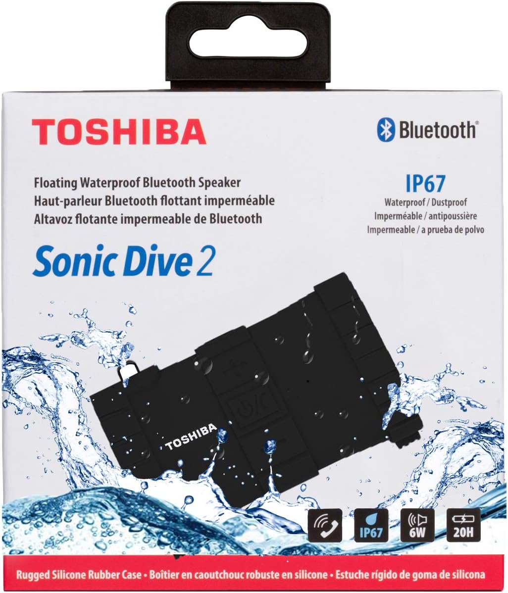 toshiba sonic blast 2 bluetooth waterproof speaker