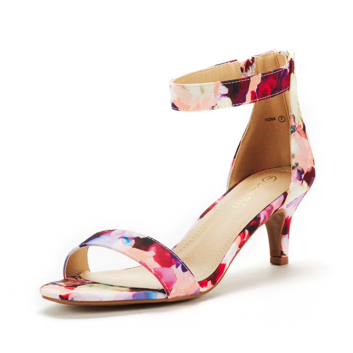 DREAM PAIRS Women's Fiona Fashion Stilettos Open Toe Pump Heeled Sandals