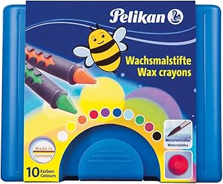 Pelikan 723155 - Wachsmalstifte 655 / 10 in einer Schiebehülse, vermalbar