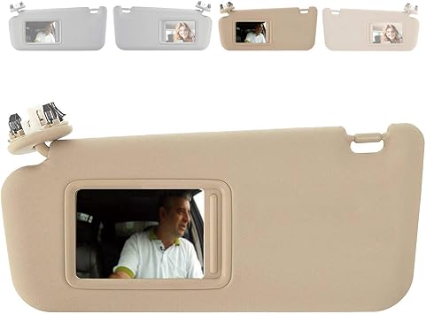 Amazon Com Sailead Sun Visor Compatible With Toyota Rav4 With Sunroof And Light 74320 42501 B2 For Year 2006 2007 2008 2009 2010 2011 2012 Beige Left Driver Side Automotive