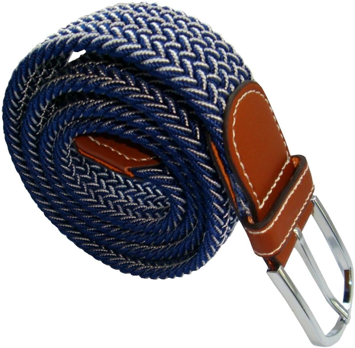 blue woven belt