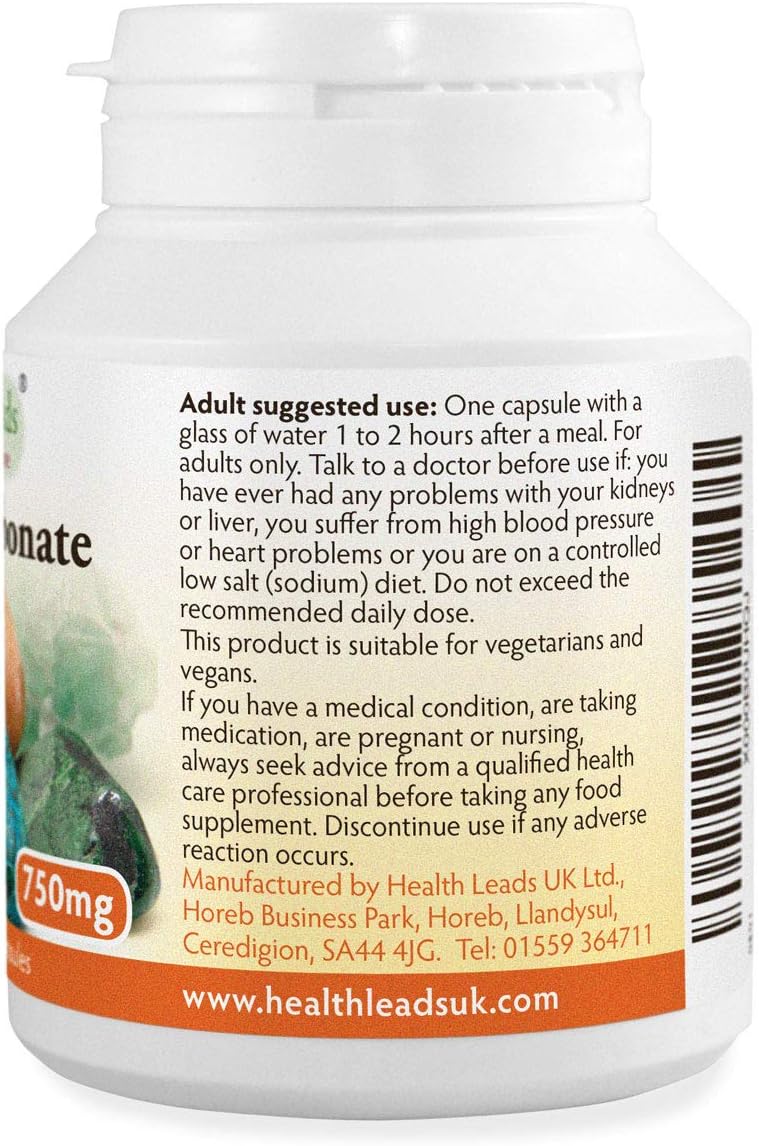 Sodium Bicarbonate 850mg x 90 Capsules (100% Additive Free Supplements), 90 count (Pack of 1) - Image 4