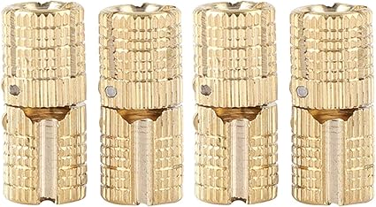 4 unids/pack cobre latón macizo caja de regalo de gabinete ...