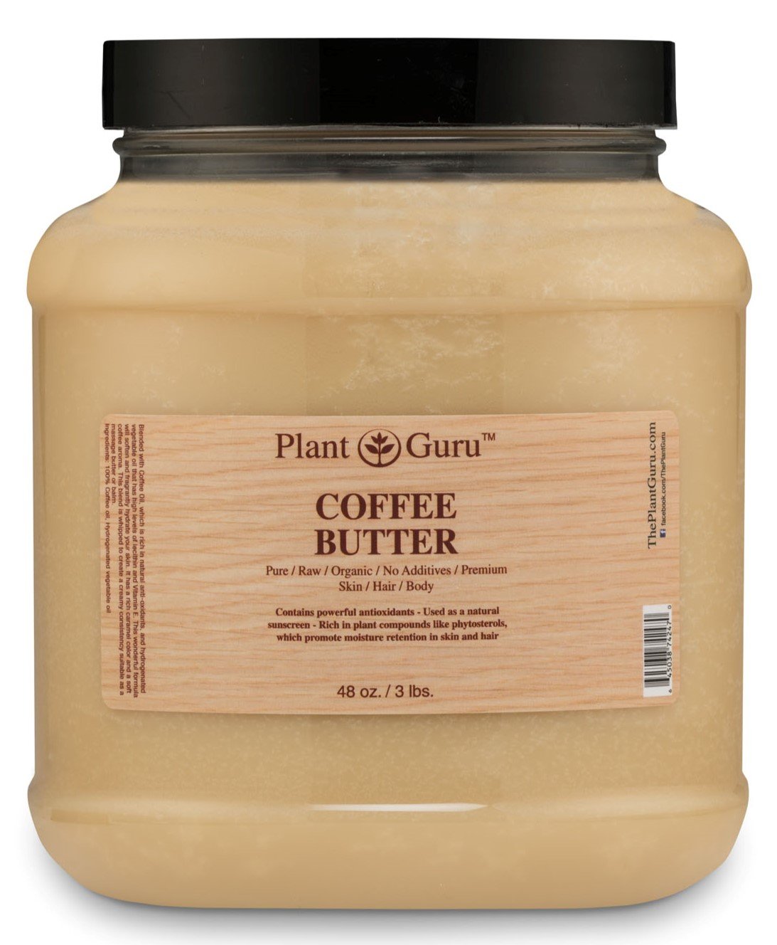 Coffee Butter 3 lb. 100 Pure Raw Fresh Natural Cold