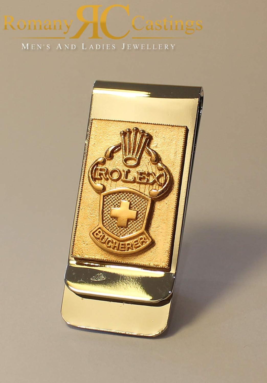 Genuine Rolex Stainless Steel Money Clip from Collectors Spoon Mounted