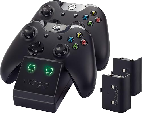 Venom Xbox One Twin Docking Station with 2 x Rechargeable Battery Packs: Black (Xbox One)
