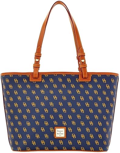 dooney and bourke navy and tan purse