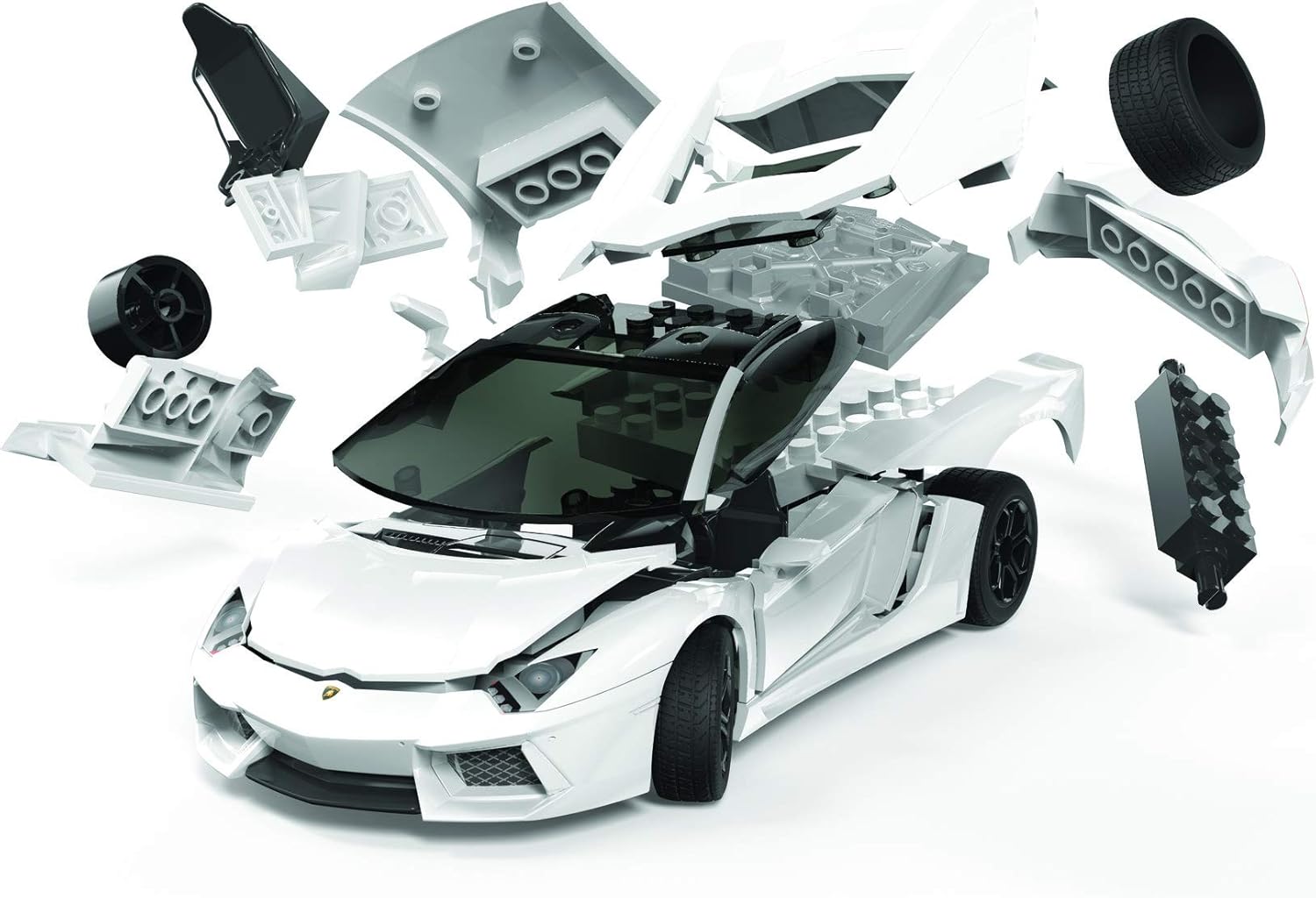 lamborghini aventador plastic model kit