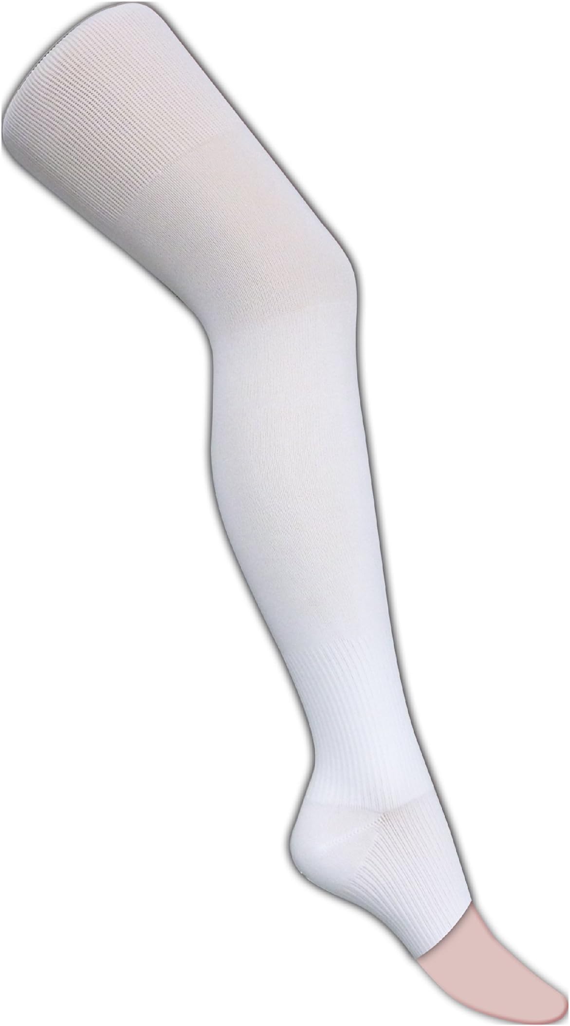 Caresox NiteSox Overnight Sleep Vein Support Compression Socks, White, Medium - NS9011
